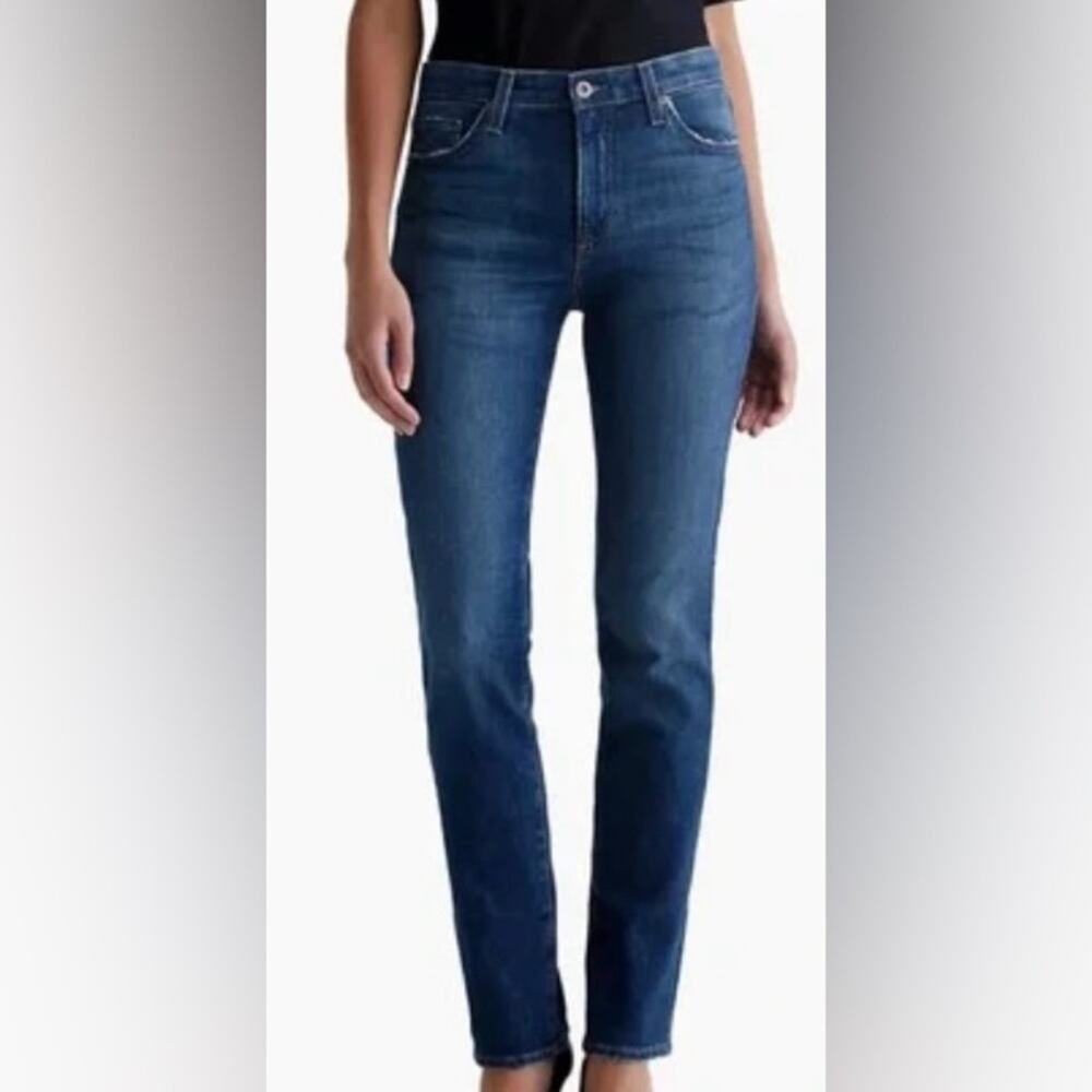 AG Adriano Goldschmied The Stilt Cigarette Jeans 29R Blue Made USA